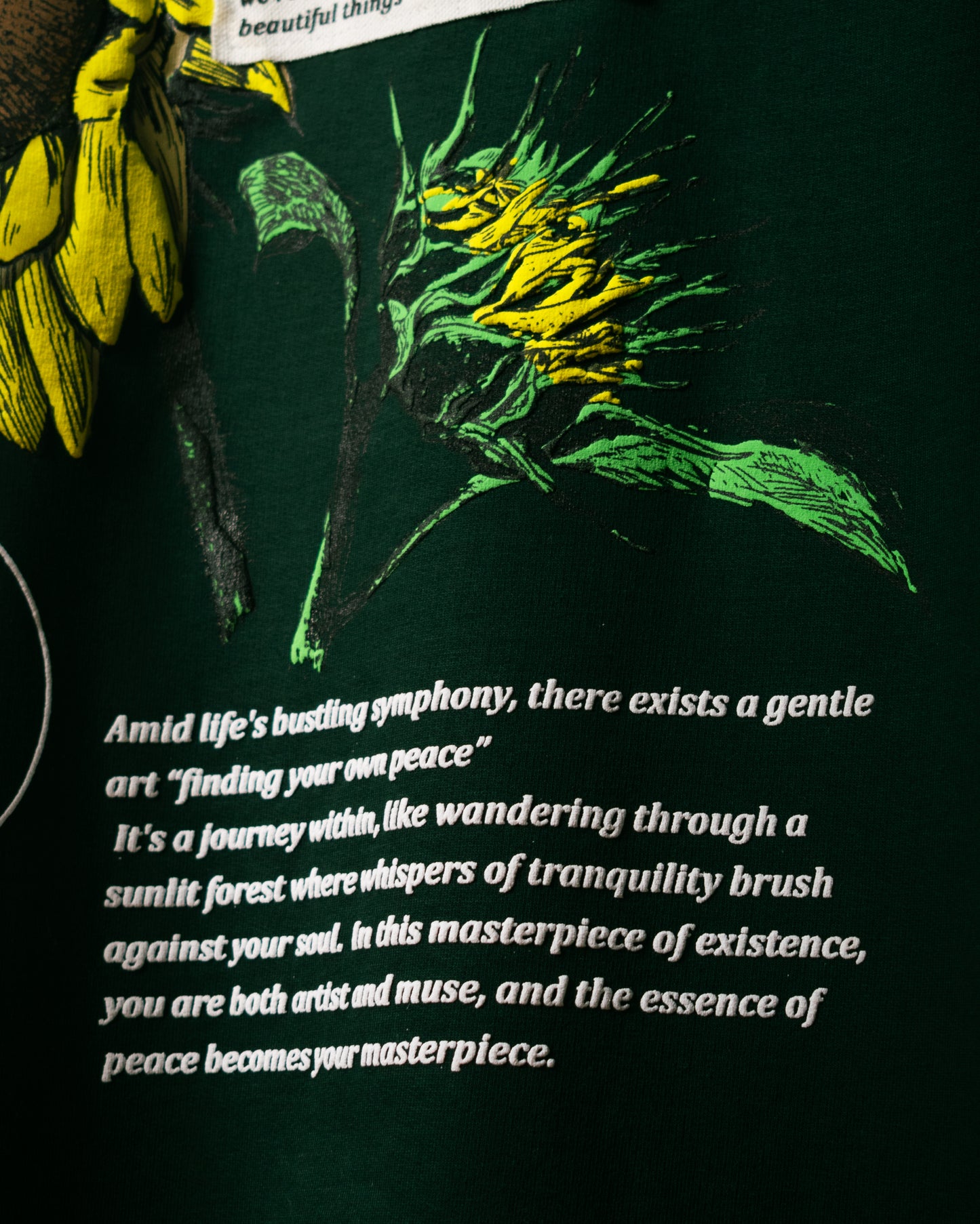 FINDING PEACE 2.0 T-SHIRT [FOREST GREEN]