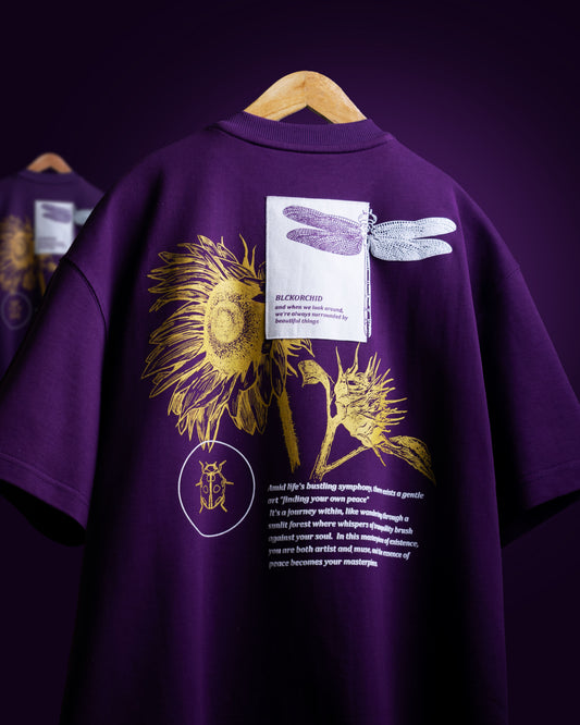 FINDING PEACE T-SHIRT [NOCTURNE VIOLET]