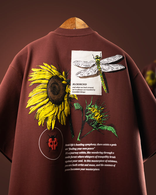 FINDING PEACE 2.0 T-SHIRT [BURNT UMBER]