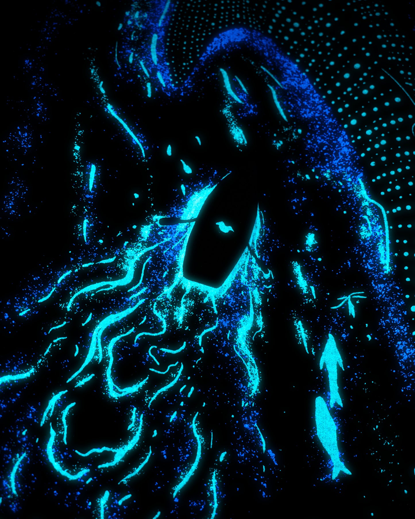 A GLOWING OCEAN T-SHIRT [GLOW IN DARK]