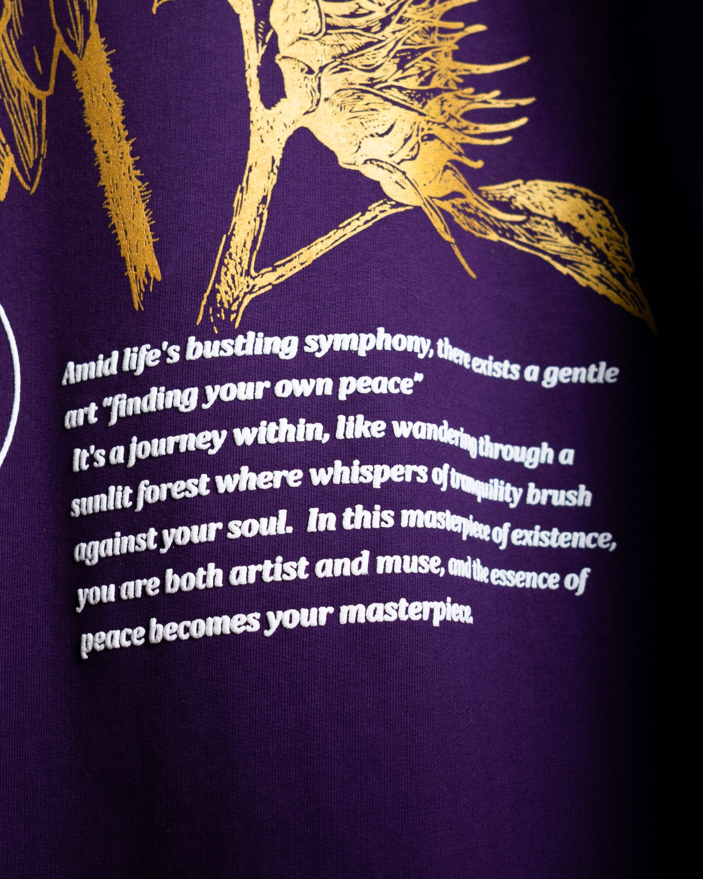 FINDING PEACE T-SHIRT [NOCTURNE VIOLET]